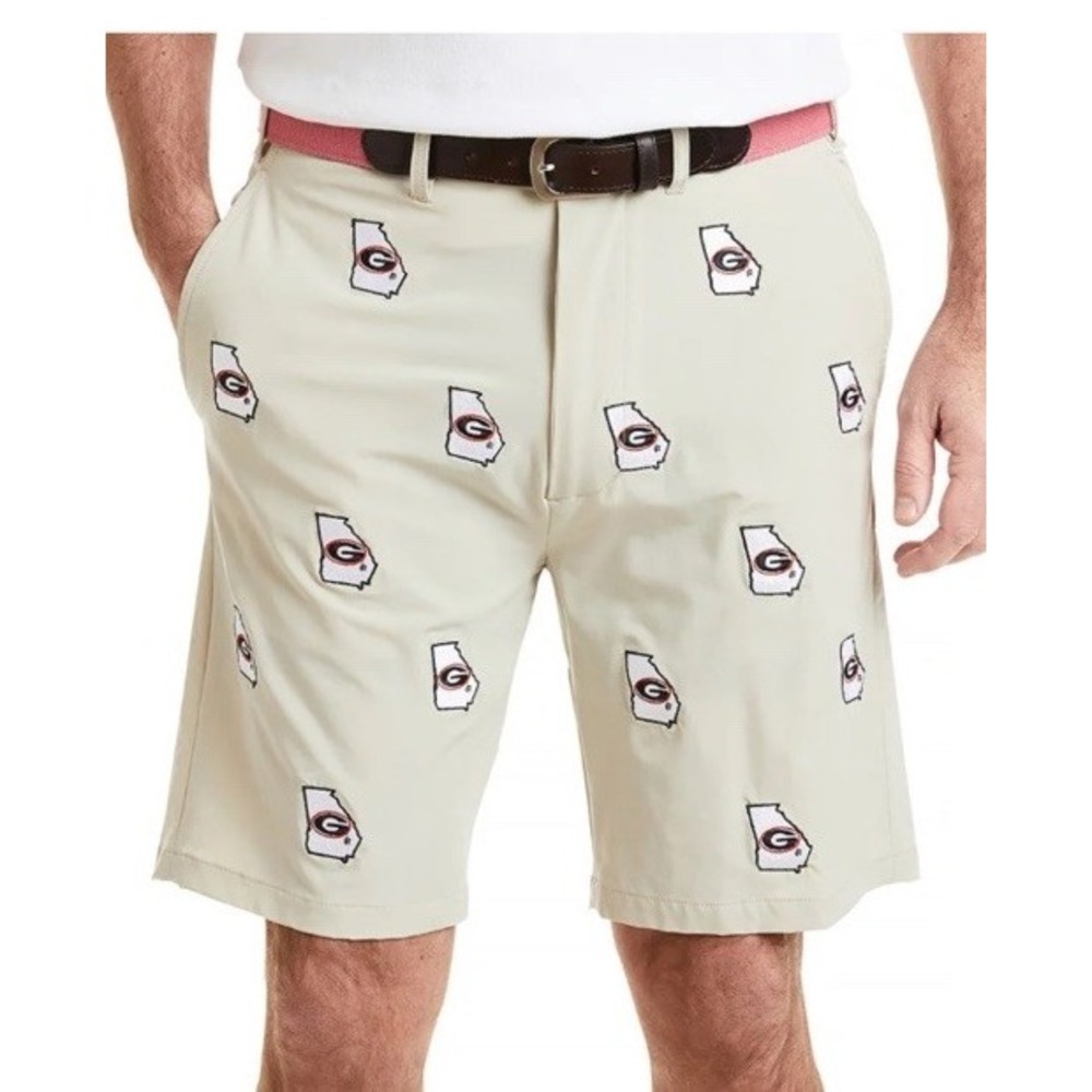 NWT Castaway Nantucket UGA Collegiate Ackformance shorts Men's size 33